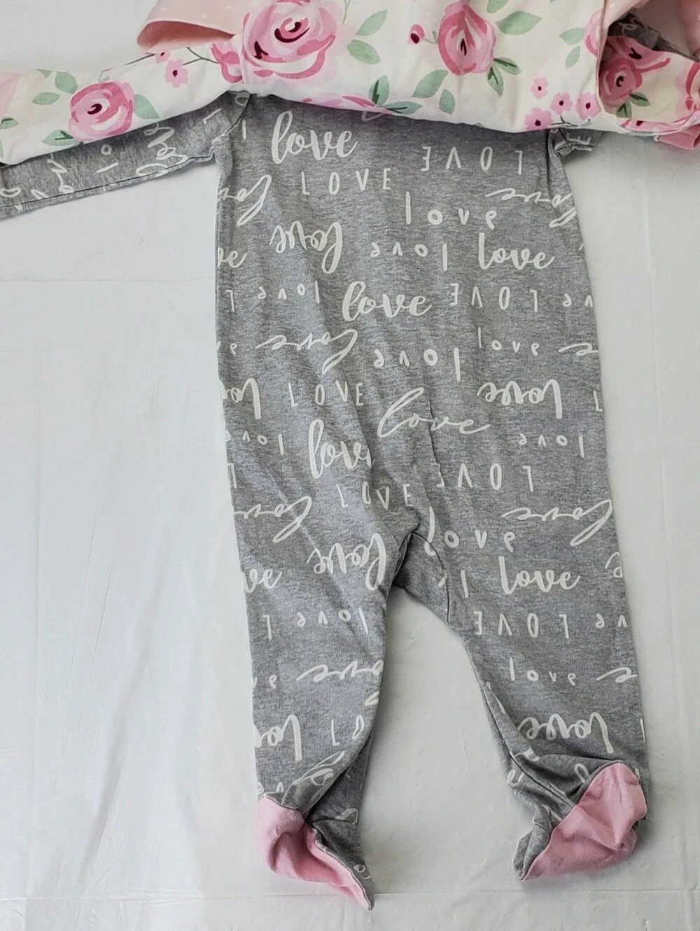 Gerber Sleep N Play Pajamas Baby Girl Size 0-3 Months - 3 Piece Set - NEW
